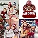 OurWarm LED Christmas Hat - Unisex Red Knitted Beanie Holiday Hat with Deer Printing for Party Gifts