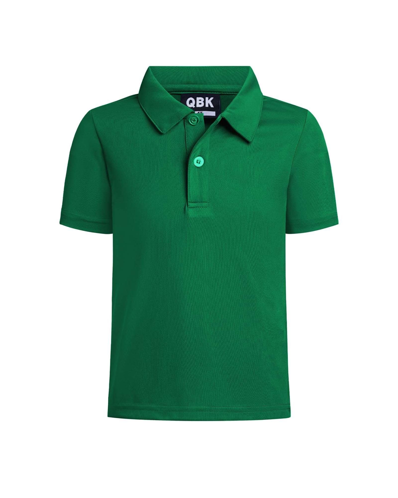 QBK Toddler to Youth Boy's Performance Polo Kids Collared Golf Shirt