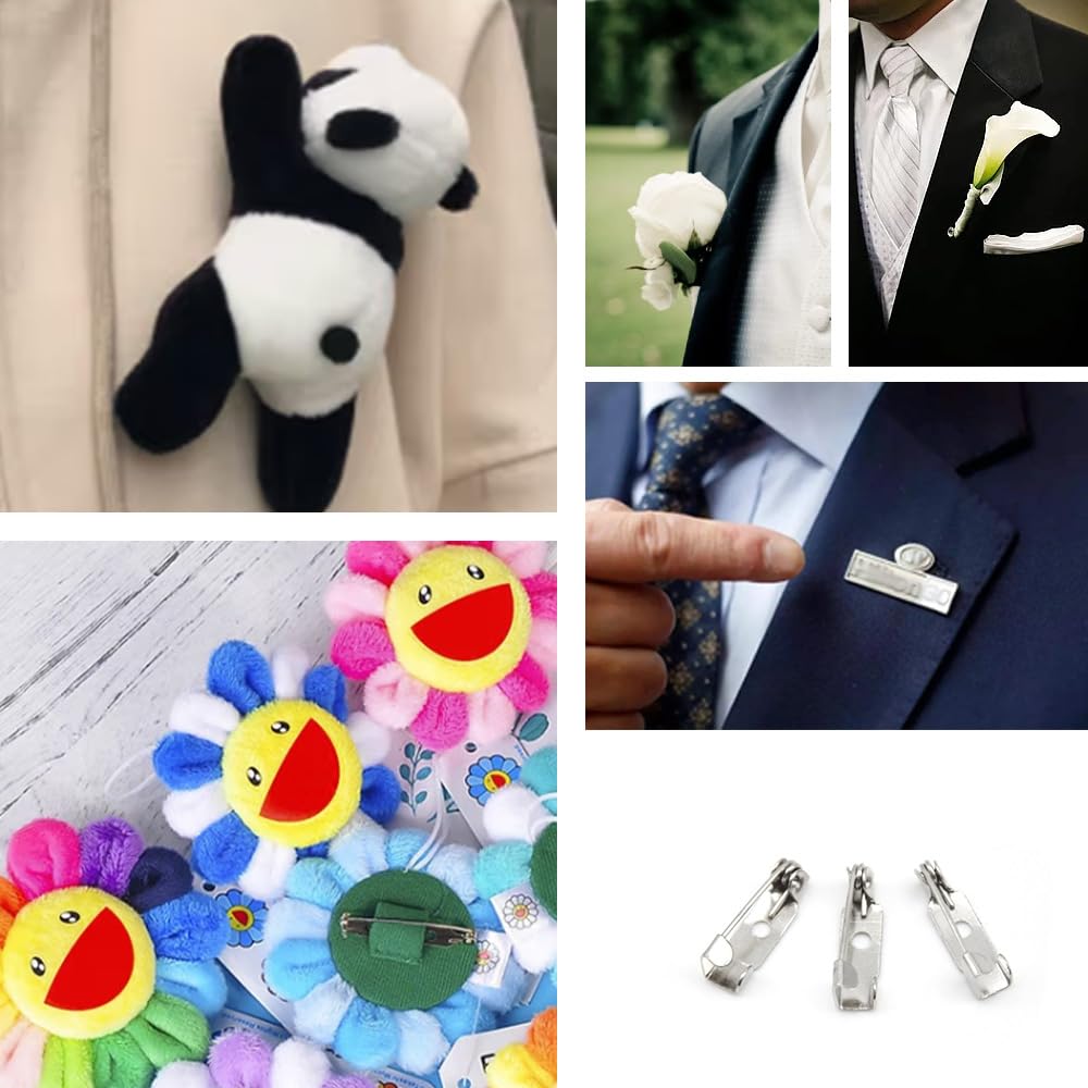 Ruidee Lot De 200 épingles De Sûreté 15 Mm Broches Métalliques