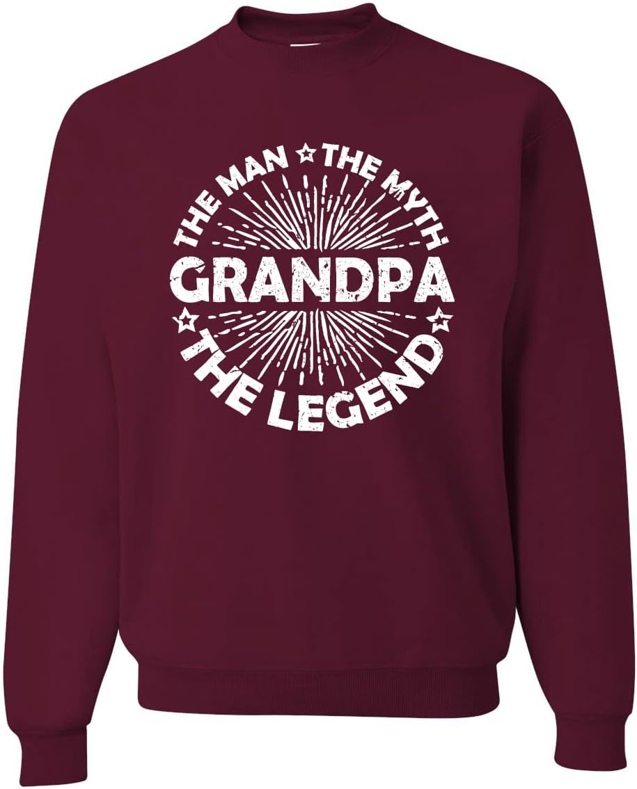 Wild Bobby Dad Myth Legend Funny Dad Crewneck Sweatshirt