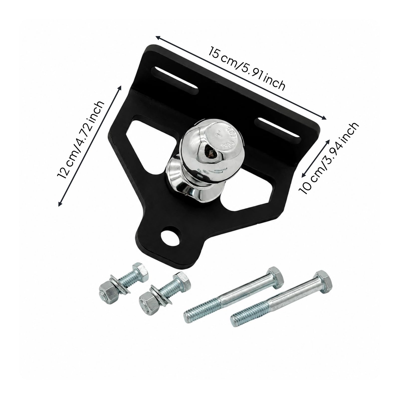Soporte con Tornillo jeción Robusto Universal, Enganche con Placa Montaje, Compacto, para Cortacésped, con Cabeza Bola
