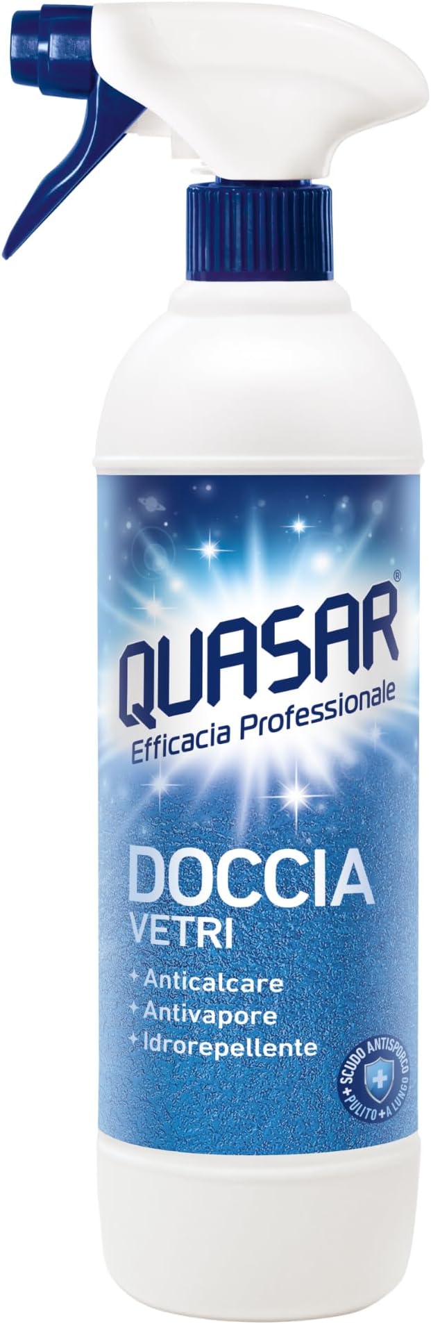 Quasar Shower Glass, Anti-limescale, Vapour Protection, Water-Repellent, 680 ml