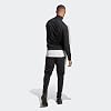adidas Men's 3 Stripes Tracksuit, Black, L