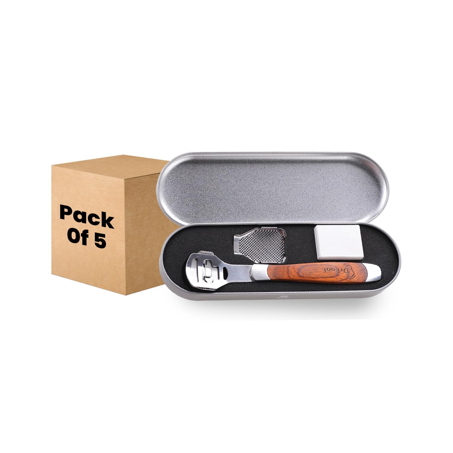 Dr Foot Pedicure Callus Remover | For Corn Shaver, Hard Dead Skin, Heel Skin Calluses Remover | Wooden Handle with 10 Blades (Pack of 5) (B0CC2NMJV2) Amazon Price History, Amazon Price Tracker
