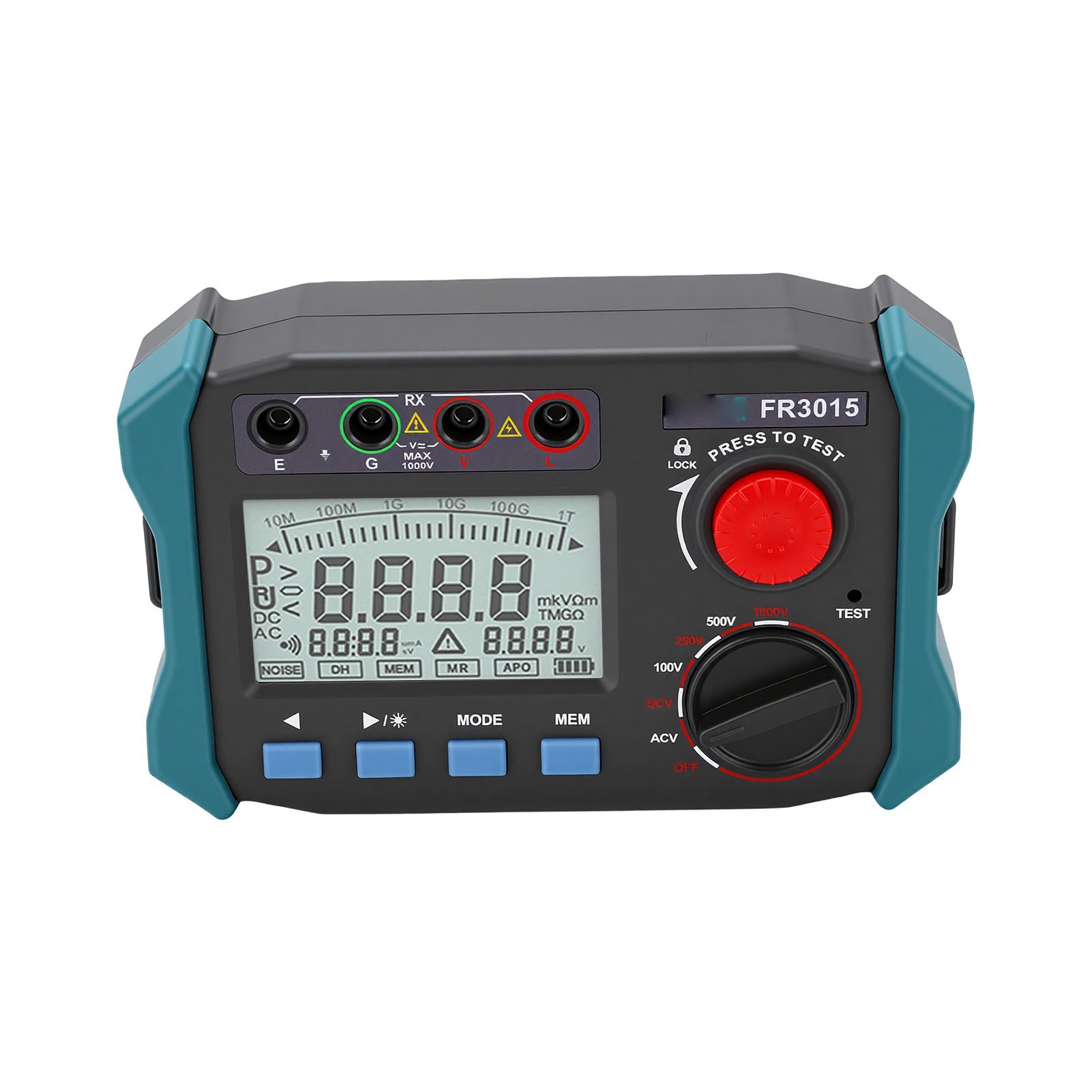 FTVOGUE Megaomomierz 0,06MΩ-50,00GΩ Tester Rezystancji Izolacji z