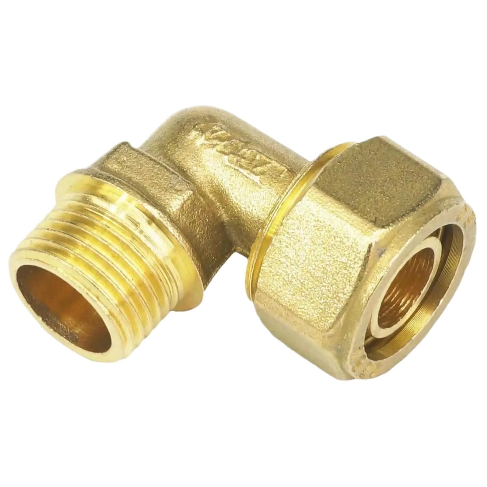 Raccord coude male anti fuite pour tube PEX-AL-PEX 16x20mm et chauffe-eau solaire