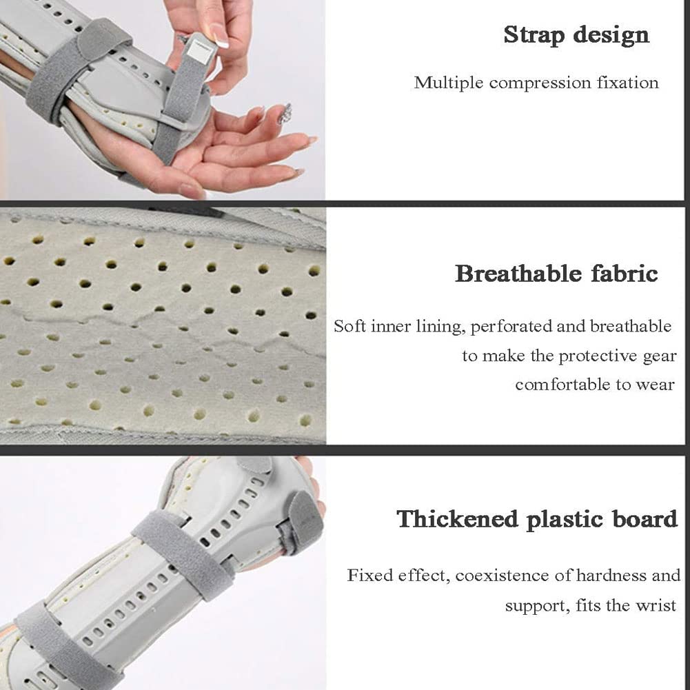 Férula de muñeca para túnel carpiano - Férula de muñeca nocturna - Soporte de muñeca ajustable Protector de fractura de muñeca - para túnel carpiano Artritis Tendinitis Esguince Mano Articul