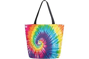 Pfrewn Tie Dye Canvas Tote Bag