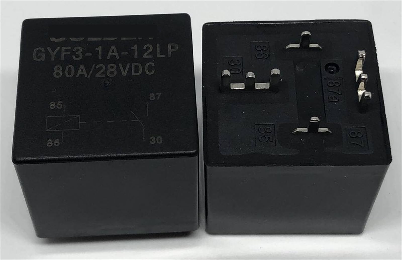 Relais 4 broches 12V 80A commutateur de puissance pour phare et démarreur