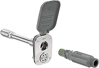 Aquor House Hydrant V2+ Frost-Proof Outdoor Faucet with Anti-Siphon Valve, Quick Connect Hose Bib, 8" Stem - Slate Gray