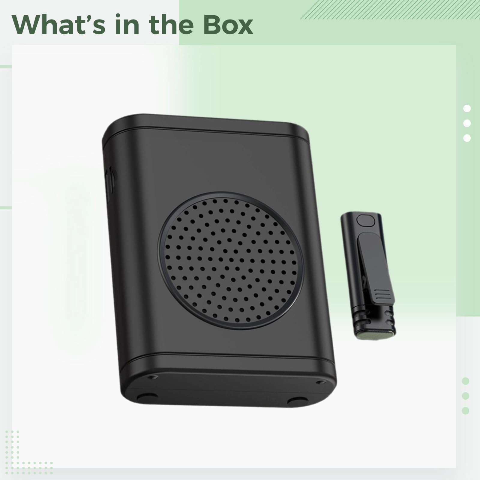 Set microfono wireless clip-on S18 con custodia di ricarica, doppio trasmettitore per insegnanti e presentatori, riduzione del rumore, nero, durata della batteria 24h
