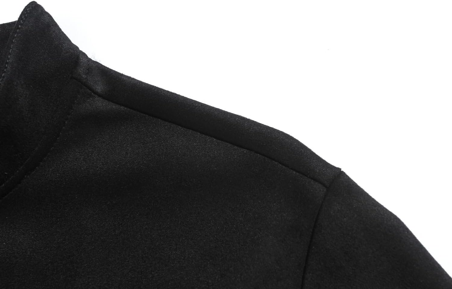 Men's Lightweight Bomber Jackets Motorcycle Zip Up Jacket Vintage Stand Collar Casual Varsity Faux Leather Coats