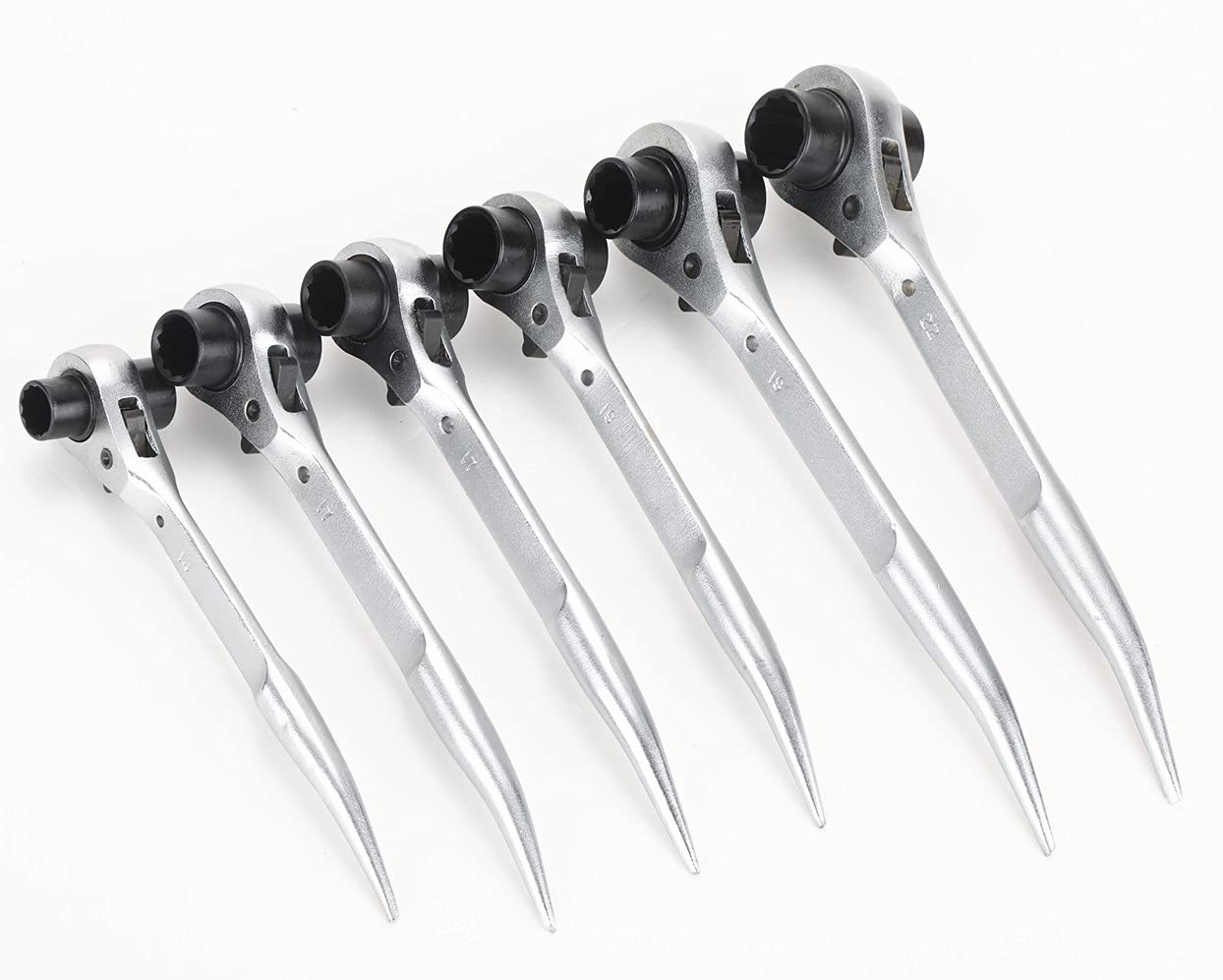 片口メガネレンチ シノ付 35mm 26mm 21mm 17mm 両口ラチェットレンチ