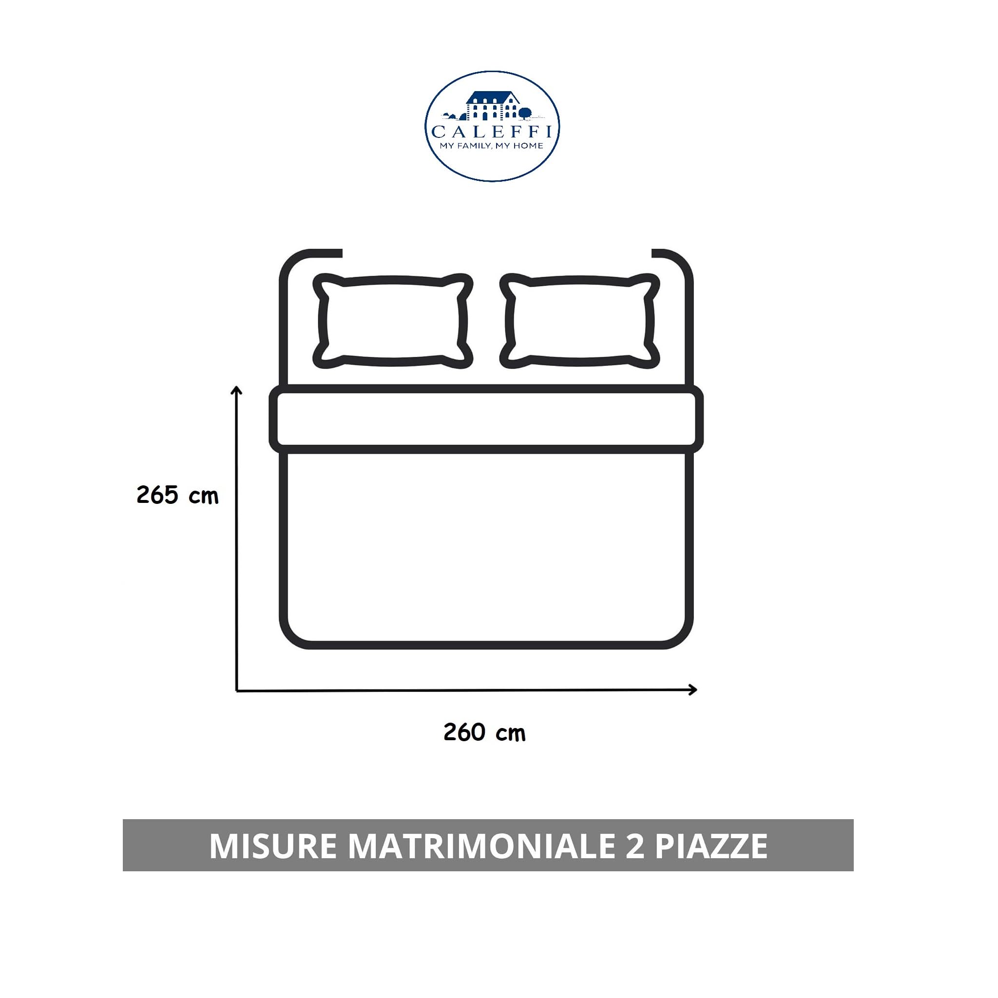 Caleffi Trapunta Invernale Matrimoniale 2 Piazze 260x265 cm Art. Larry – Imbottitura 300 gr/m² in Microfibra Anallergica – Stampa Digitale, Made in Italy – Corallo o Gold (Corallo)