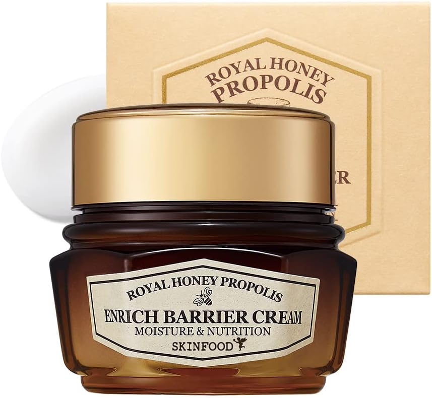 Honey Enrich Barrier Cream 63ml|Black Bee Propolis & Royal Jelly Extract Face Cream|Serum for all Skin Types