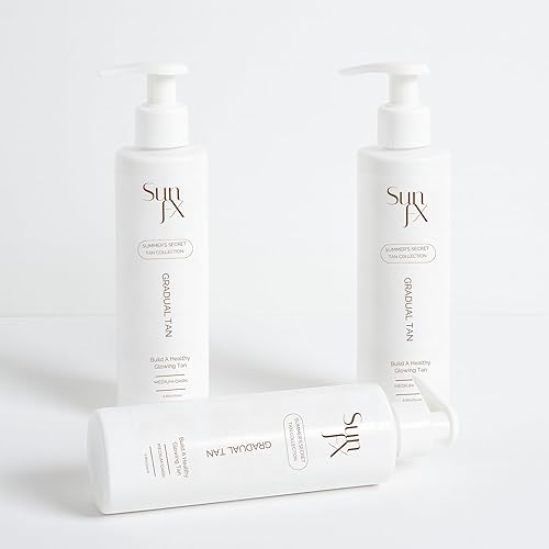 Miniatura 7 de SunFX Loción corporal bronceado gradual autobronceador  Hidratante extensor de bronceado hidratante sin olor  Construye tu brillo de sol a oscuro