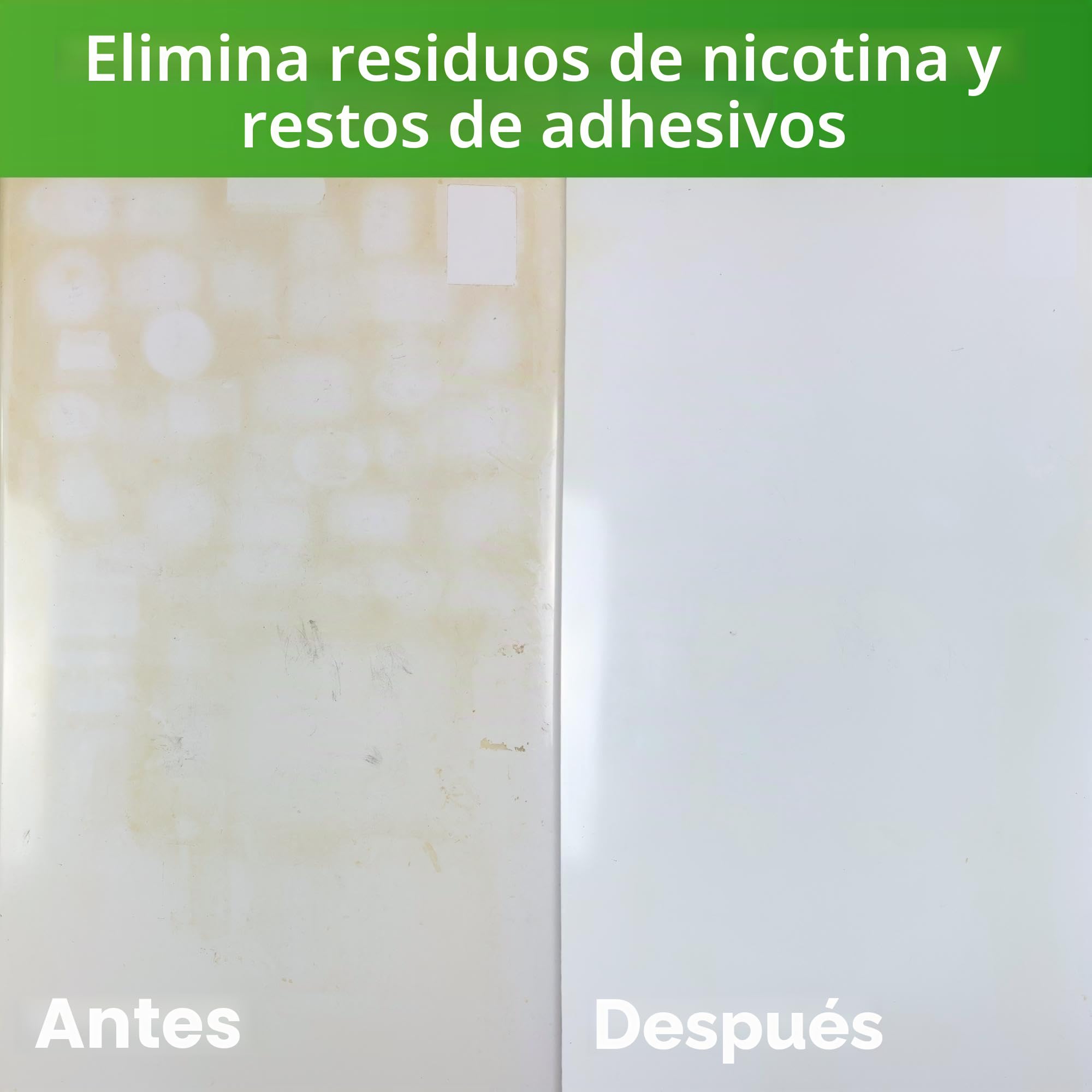 Limpiador de nicotina de nicotina, 1000 ml, desengrasante de hollín y nicotina, limpiador para paredes, puertas, marcos de ventanas, radiadores, plástico, azulejos, fuerte desengrasante para el hogar