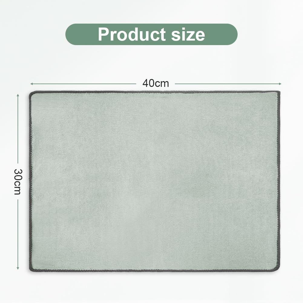 HOTUT 8 x Ultra Fine Microfiber Cloths for Glass 30 x 40 cm Professional Glass Cleaning Cloth - Image 2