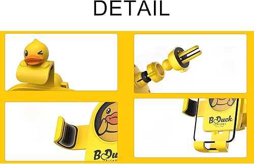 Miniatura 5 de Lindo soporte de coche de ventilación de pato amarillo, bloqueo automático, soporte de teléfono por gravedad para iPhone, Android, teléfonos