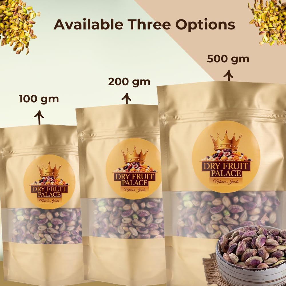 Dry Fruit Palace Premium Pista Kernels, Plain Pistachios, Raw (50gm) 3