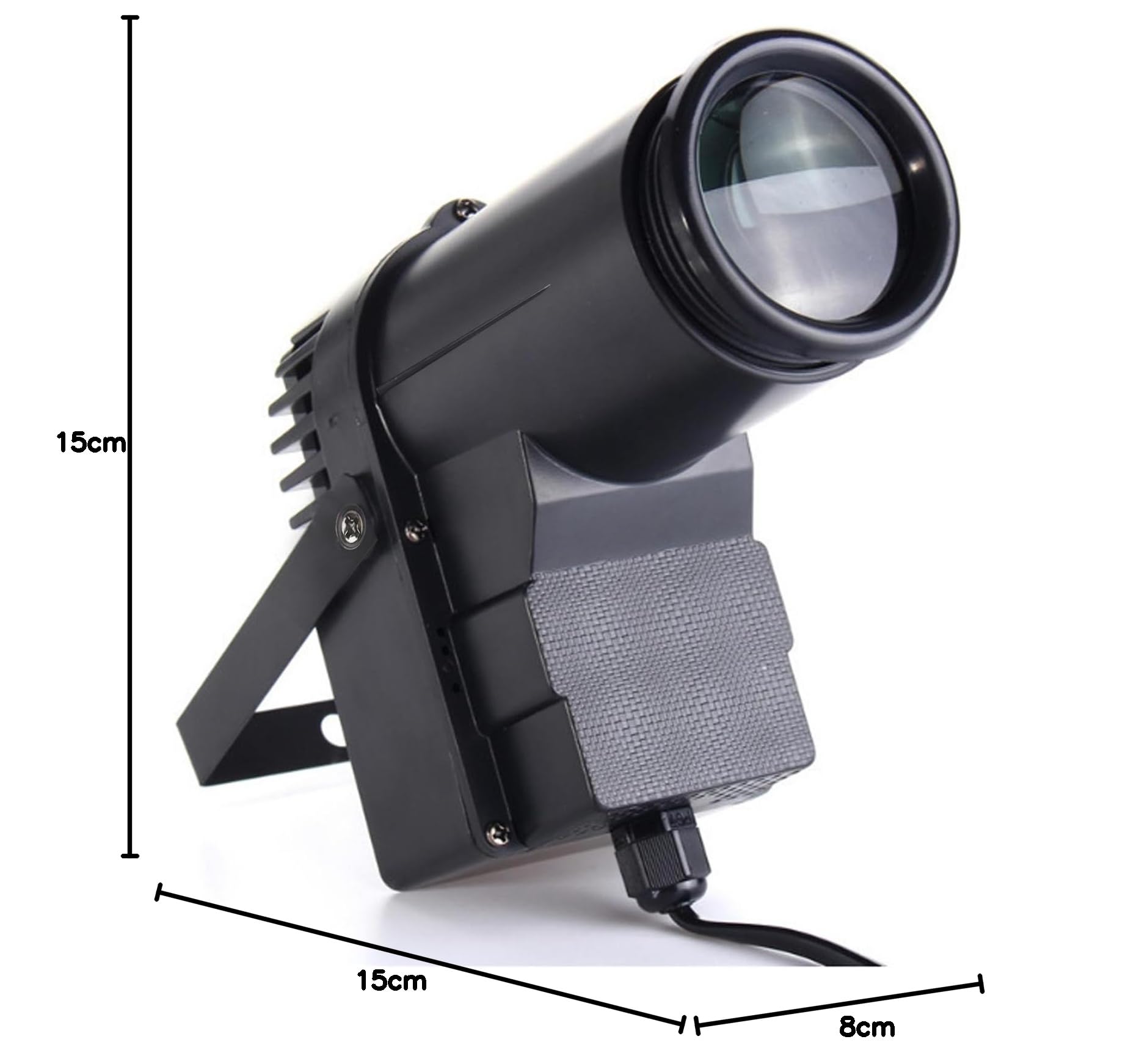Disco Ball Spotlight, Mini Led RGB Mirror Ball Pin Light, Pequeña luz de punto para juegos de fiesta de la tabla de dardos, Compatible con el control remoto (negro)
