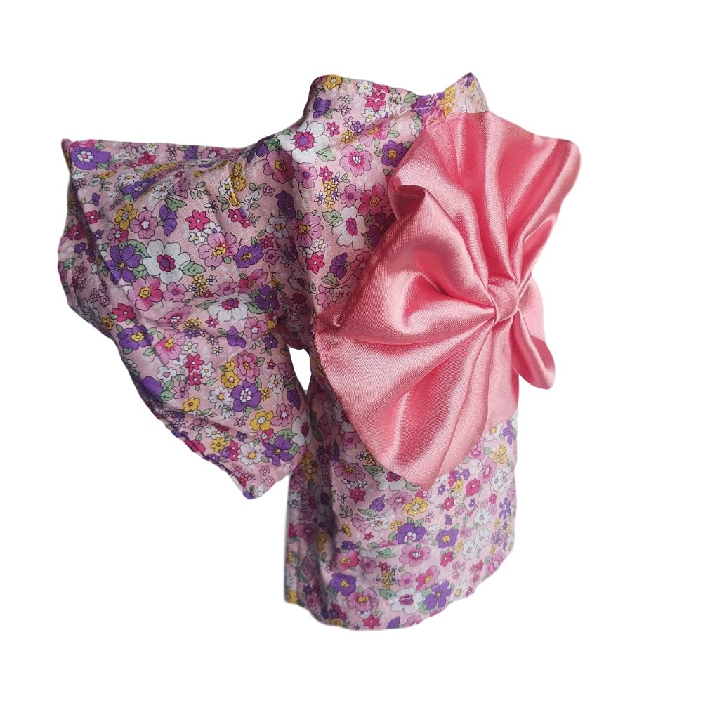 WeeH Dog Costume Halloween Cat Clothing Cosplay Japan Kimono Pet Clothes for Doggy Kitty Rabbits Pig Fun, Purple, X-Large