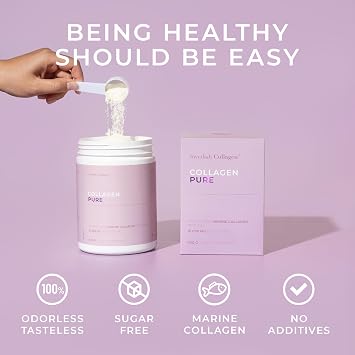 Swedish Collagen Pure Marine Collagen 10,000 mg Unflavoured Powder, 600 g