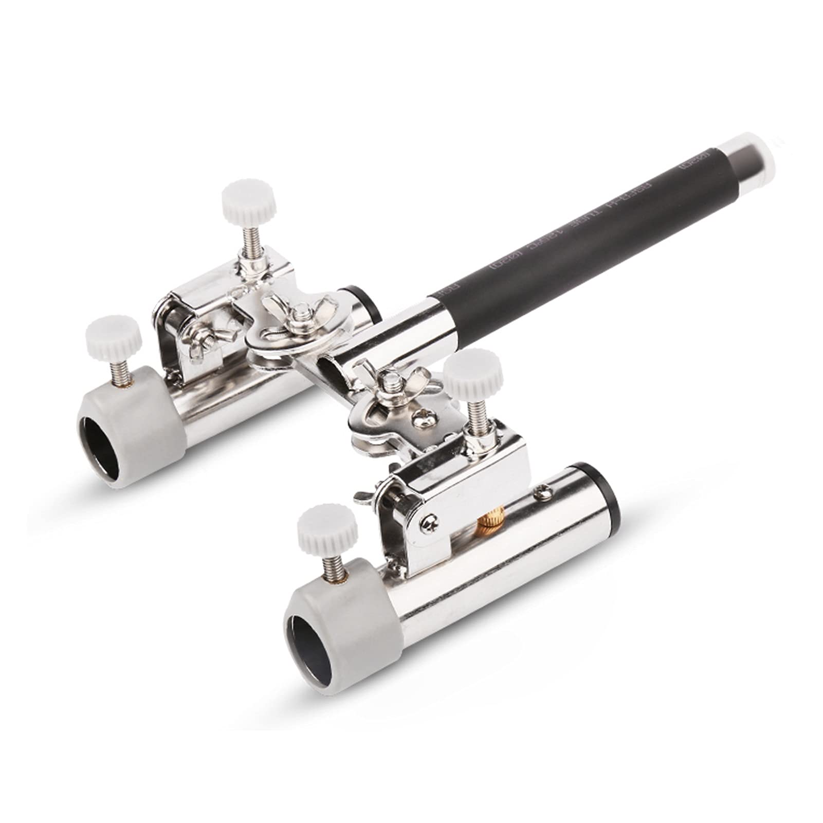Porta canne da Pesca Acciaio Inossidabile Addensato Universale Doppia Torretta Anti-Shake Box Pesca Poltrona da Pesca Accessori Forniture da Pesca Pesca Pesca Staffa Attrezzi da Pesca
