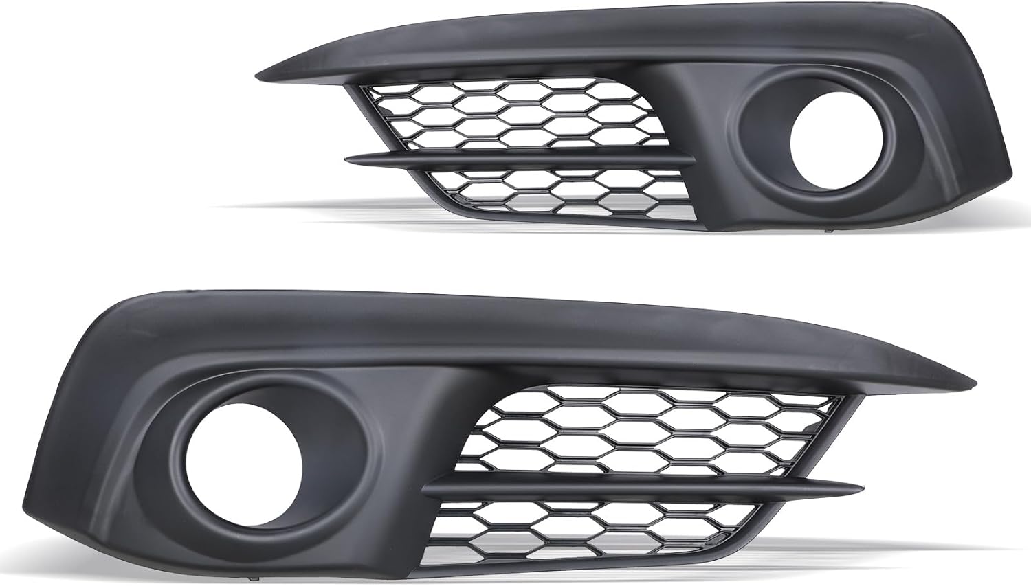 Fog Light Bezels for 2016 2017 2018 Honda Civic EX, EX-L, EX-T, LX, Driving Fog Lamp Covers Replacement, 1 Pair Left & Right Side