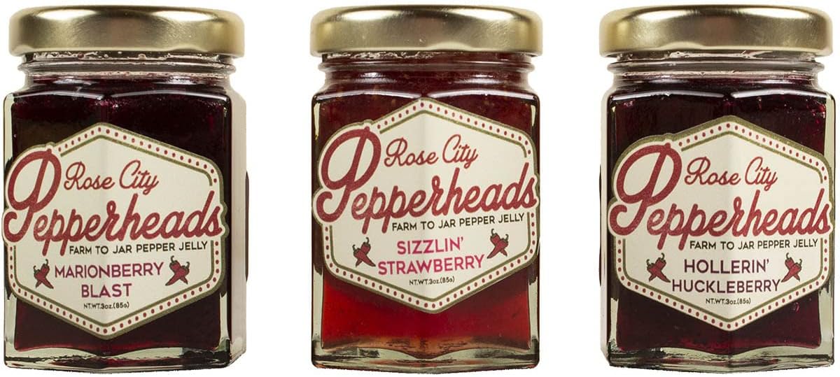 Rose City Pepperheads Berry Trio, 3oz each