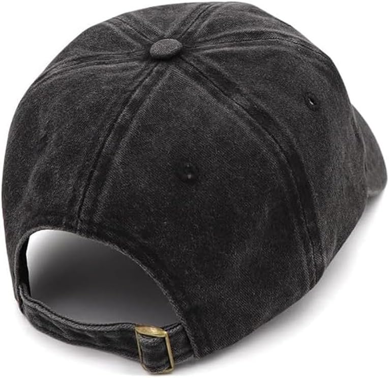 Bow-Tie Baseball Cap for Women Vintage Washed Cotton Adjustable Distressed Embroidered Dad Hat - Image 5