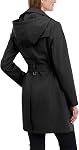 Calvin Klein womens Double Breasted Trench Coat With Detachable Hood and BeltTrench Coat