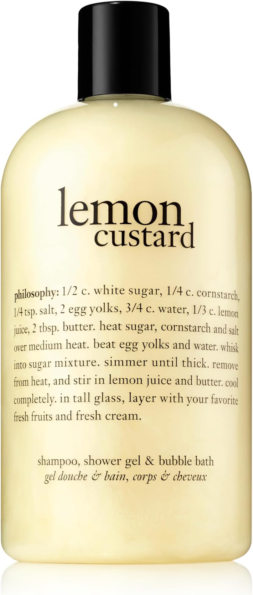 Philosophy Lemon Custard Shampoo/Shower Gel and Bubble Bath, 16 Ounce
