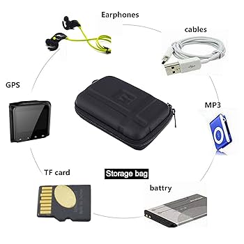 GARMIN デバイス ケース付き Amazon.com: 5.2 inch Hard GPS Case 5 inch Protective Pouch