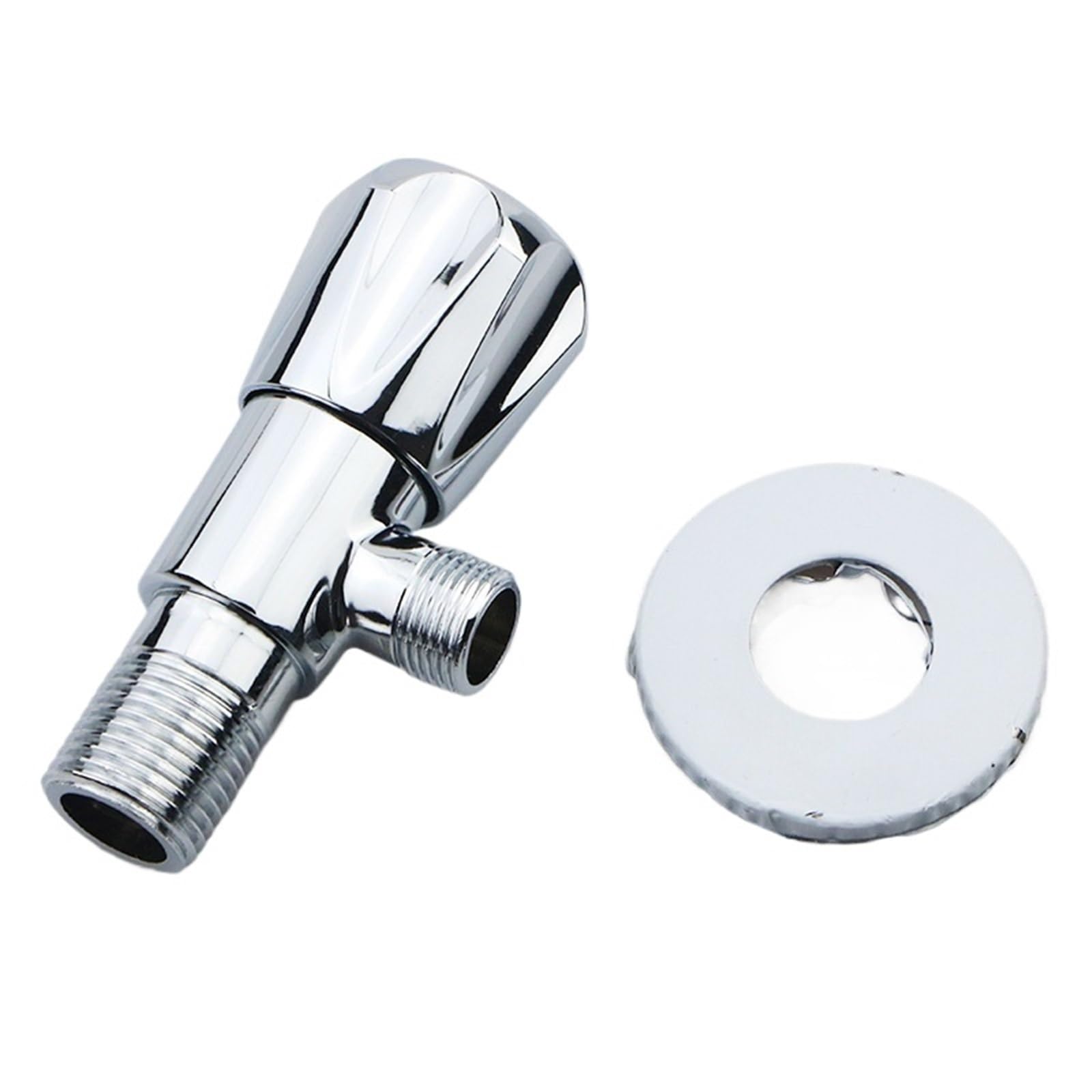 Itrhjtgp Men's Bsp Angle Valve 1Pc 1/2’ * 3/8’ Brass Bathroom Angle Stop Valve For Kitchen Toilet For Warmer System