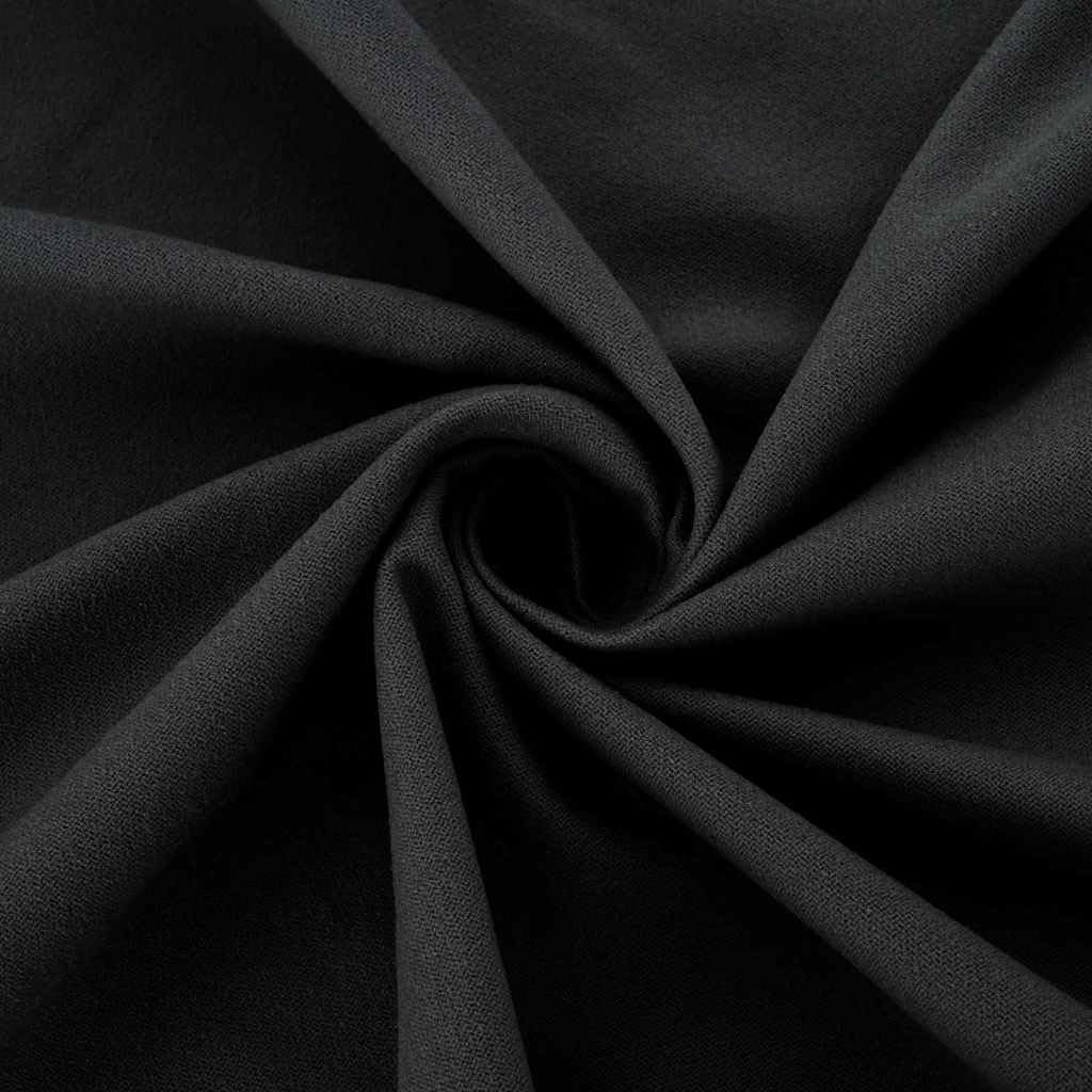 Außenstuhl Handtücher Set 2 Stück Schwarz 130 x 60 cm Polyester schnelltrocknend saugstark rutschfest für Garten Terrasse Pool Spa