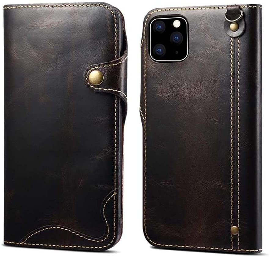 Housse de téléphone portefeuille pour iPhone 13 Pro en cuir