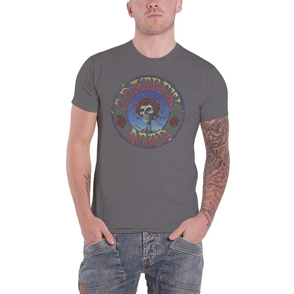 Grateful Dead Band Monkey Unisex T-Shirt Bertha Circle Vintage Wash Charcoal