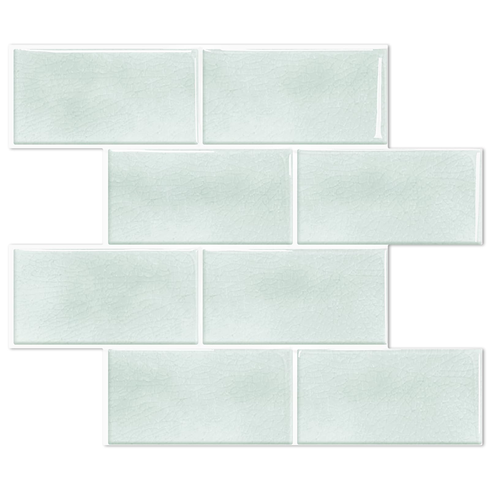 Photo 1 of STICKGOO 10-Sheet Subway Tile Peel and Stick Backsplash