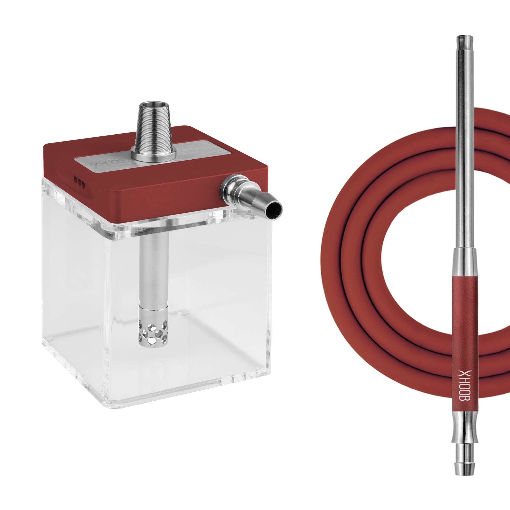 Hoob subAtom Hookah Wine Red