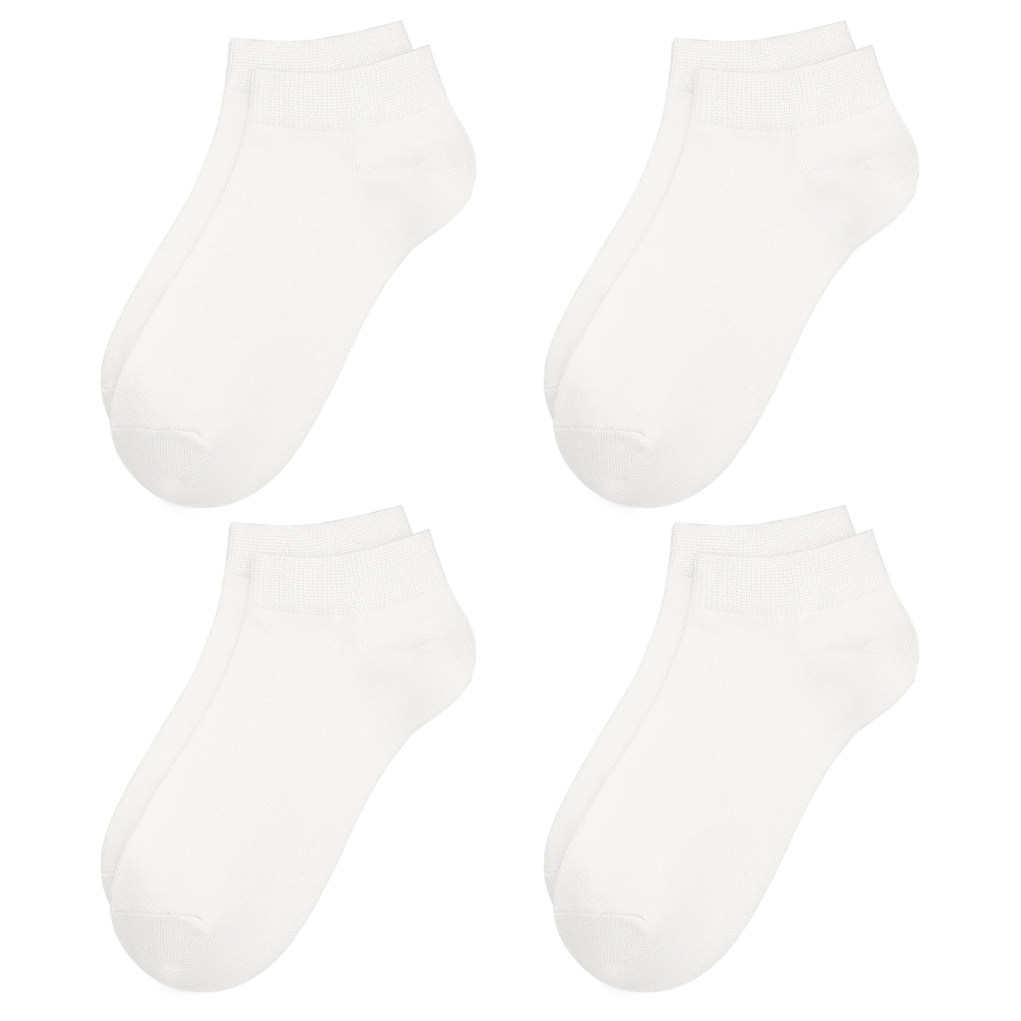 Ankle Socks for Women Thin Bamboo Viscose Breathable Low Cut Soft Casual Ladies Sock 4/8 Pairs