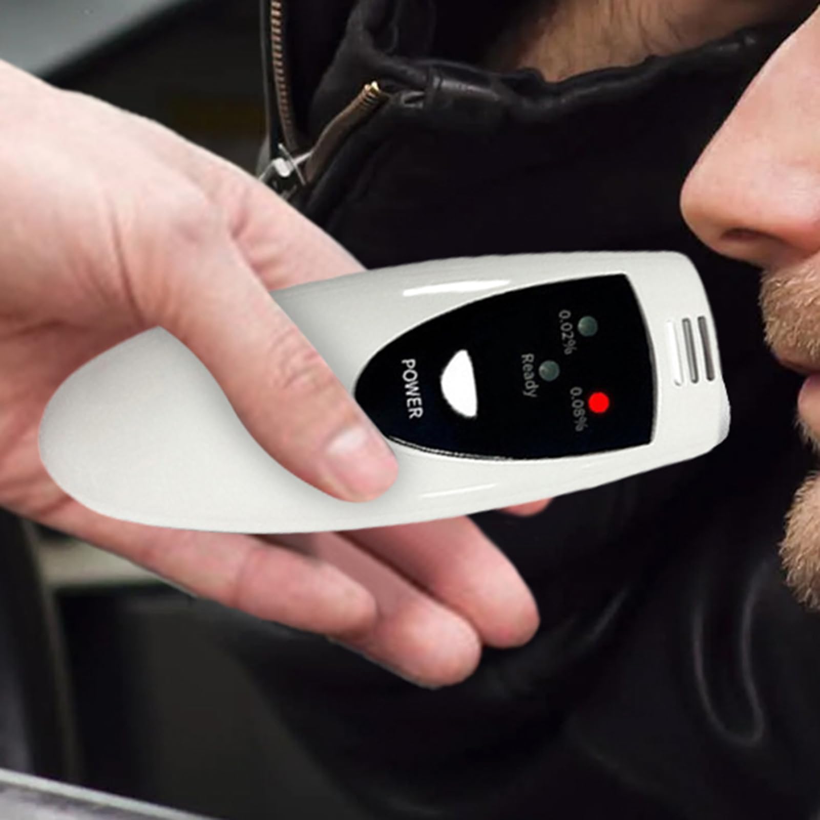 Alcoholímetro para Coche - Probador de Alcoholemia con Indicadores Luminosos - Detector Preciso para Conductores | Seguridad en Conduccion Analisis Monitoreo Deteccion Viajes Carretera