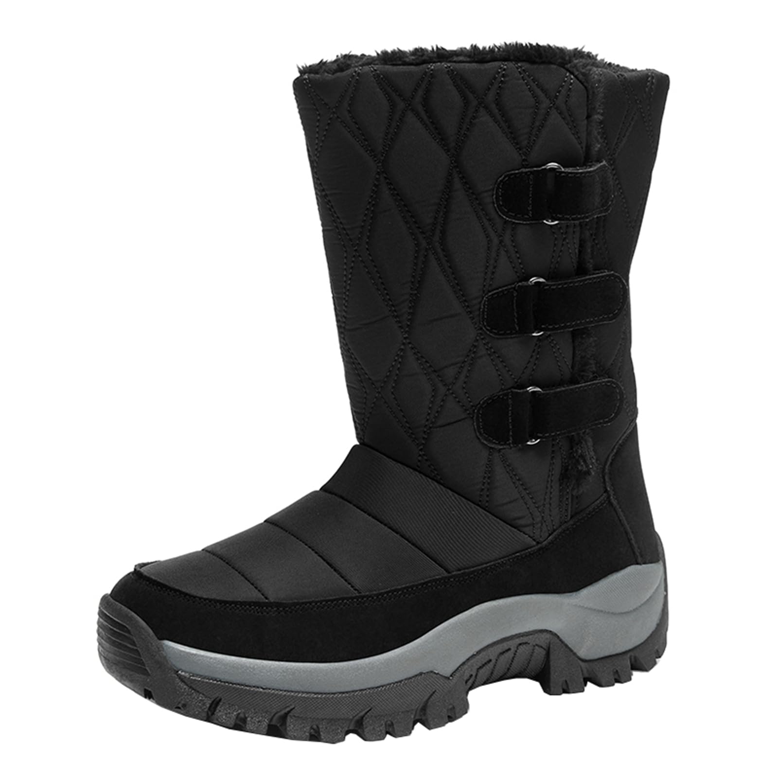 Onewus Moda damska outdoorowe śniegowce z zapięciem na klamrę na zimną pogodę