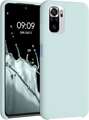 kwmobile Funda compatible con Xiaomi Redmi Note 10  Note 10S - Funda de silicona TPU con acabado suave - Menta fresca disponible en Yaxa Venezuela