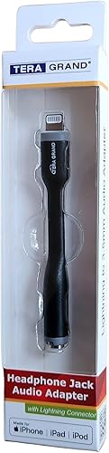 Miniatura 7 de Tera Grand - Adaptador de audio Lightning a conector de auriculares certificado MFi de Apple, chaqueta de PVC súper suave duradera y flexible para