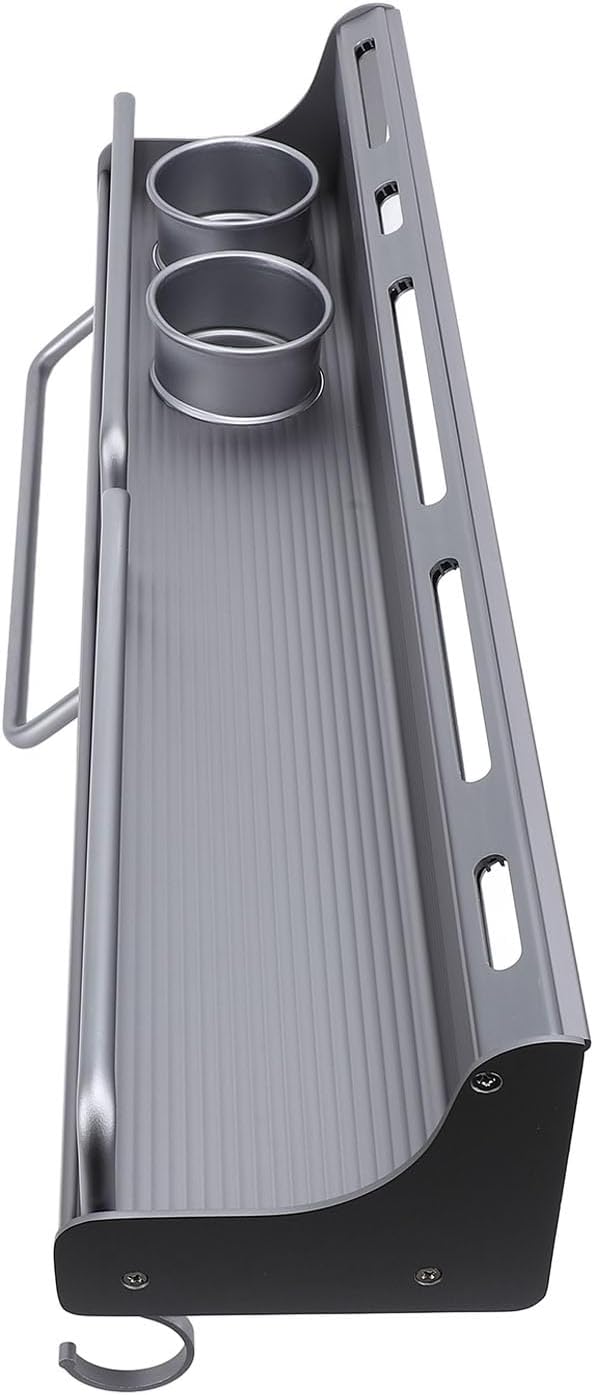 Pssopp Hanging Rack Wall Mount,Over Stove Organizer Shelf with Wall Hanging Utensil Holder Kitchen Hanging Shelf for Spatula Spoon Knife Seasoning Jar Organizer