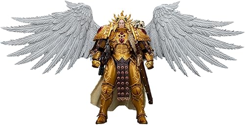 Miniatura 5 de JOYTOY Warhammer 40K The Horus Herejy 118 Figura de acción Blood Angels Sanguinius Primarch of The IXth Legion Collection Model Birthday