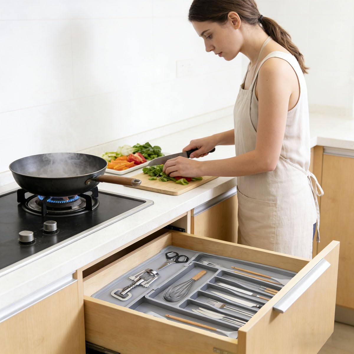 2025 Range Couverts,Rangement Couvert Extensible,Ajustable Pour Tiroir Cuisine,Organisateur Tiroirs,Range Couverts Pour Tiroir,Extensible 56 CM Rangement Tiroir(Noir,Pas porte-couteau 2025 Range Couverts,Rangement Couvert Extensible,Ajustable Pour Tiroir Cuisine,Organisateur Tiroirs,Range Couverts Pour Tiroir,Extensible 56 CM Rangement Tiroir(Noir,Pas porte-couteau
