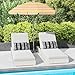 HAPPYGRILL 6.5 FT Beach Umbrella with Sand Anchor, Portable Outdoor Sunshade with Push Button Tilt, Sun Protection, Carrying Bag, Vented Canopy, Patio Parasol for Garden Pool Backyard (Yellow)