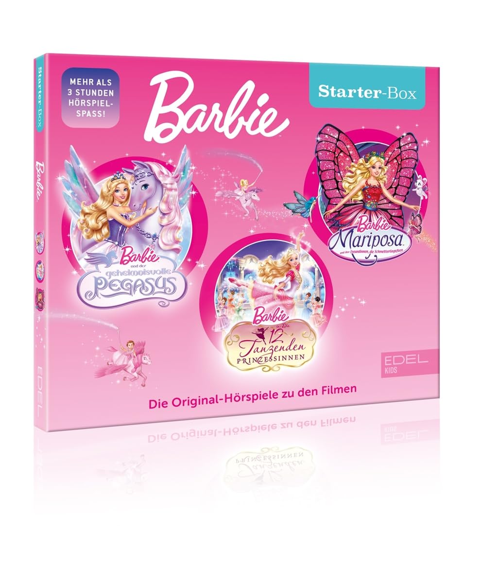 Barbie - Starter-Box - Die Original-Hörspiele zu den Filmen (Der geheimnisvolle Pegasus, Die 12 tanzenden Prinzessinnen, Mariposa)